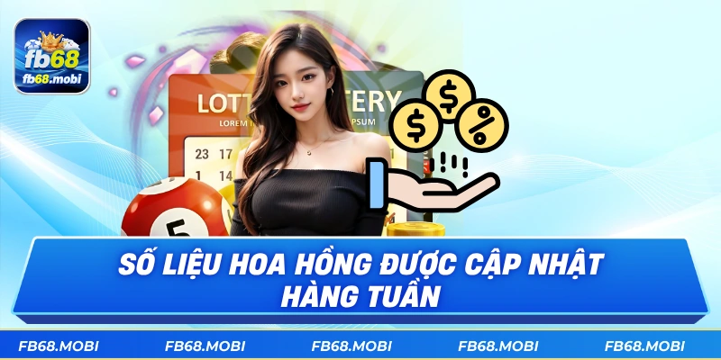 Số liệu hoa hồng được cập nhật hàng tuần
